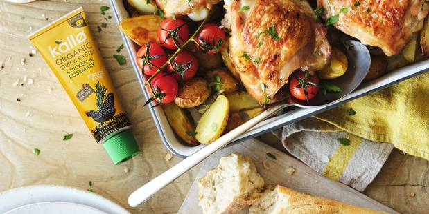 Mediterranean Roast Chicken with Lemon and Thyme