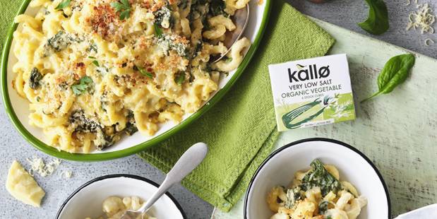 Cauliflower & Spinach Mac ‘n’ Cheese